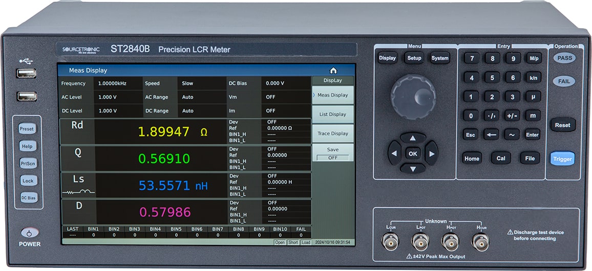 ST2840B_Vorne1 LCR Messgerät Frontansicht
