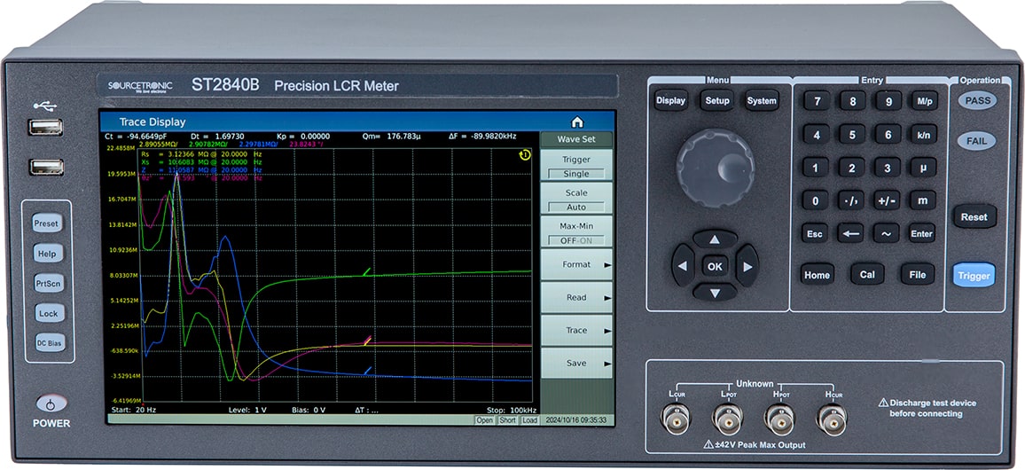 ST2840B_Vorne2 LCR Messgerät Frontansicht