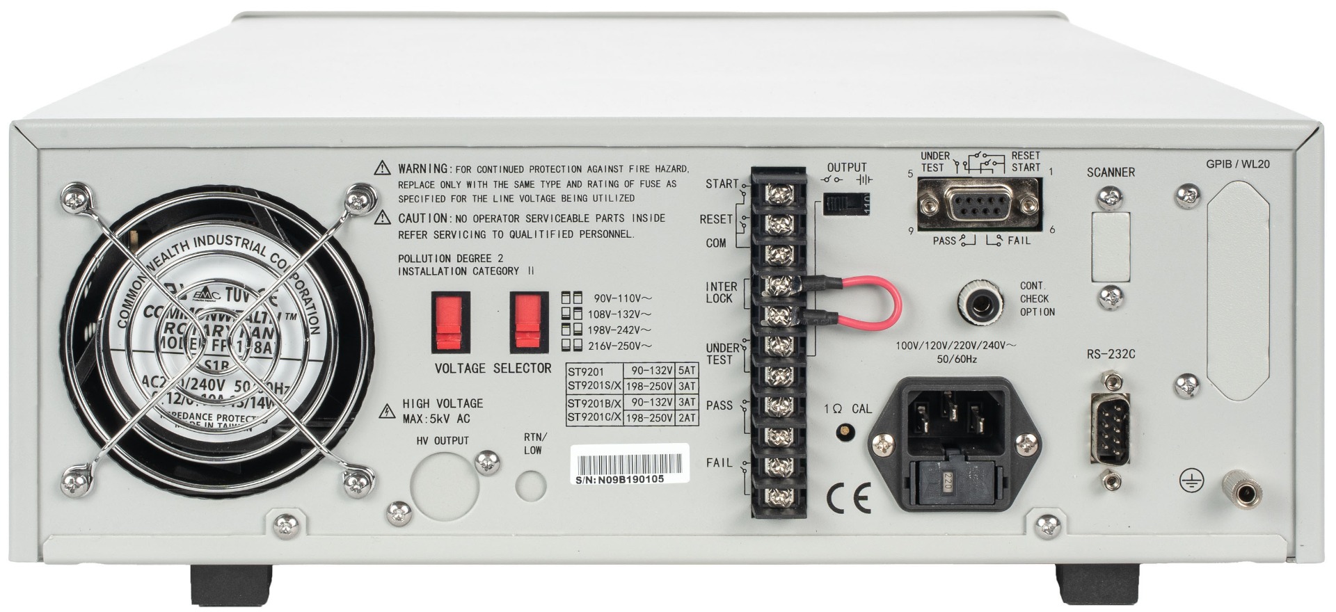 st9201-s-back-gpib-x270728 st9201-s-back-gpib-x270728