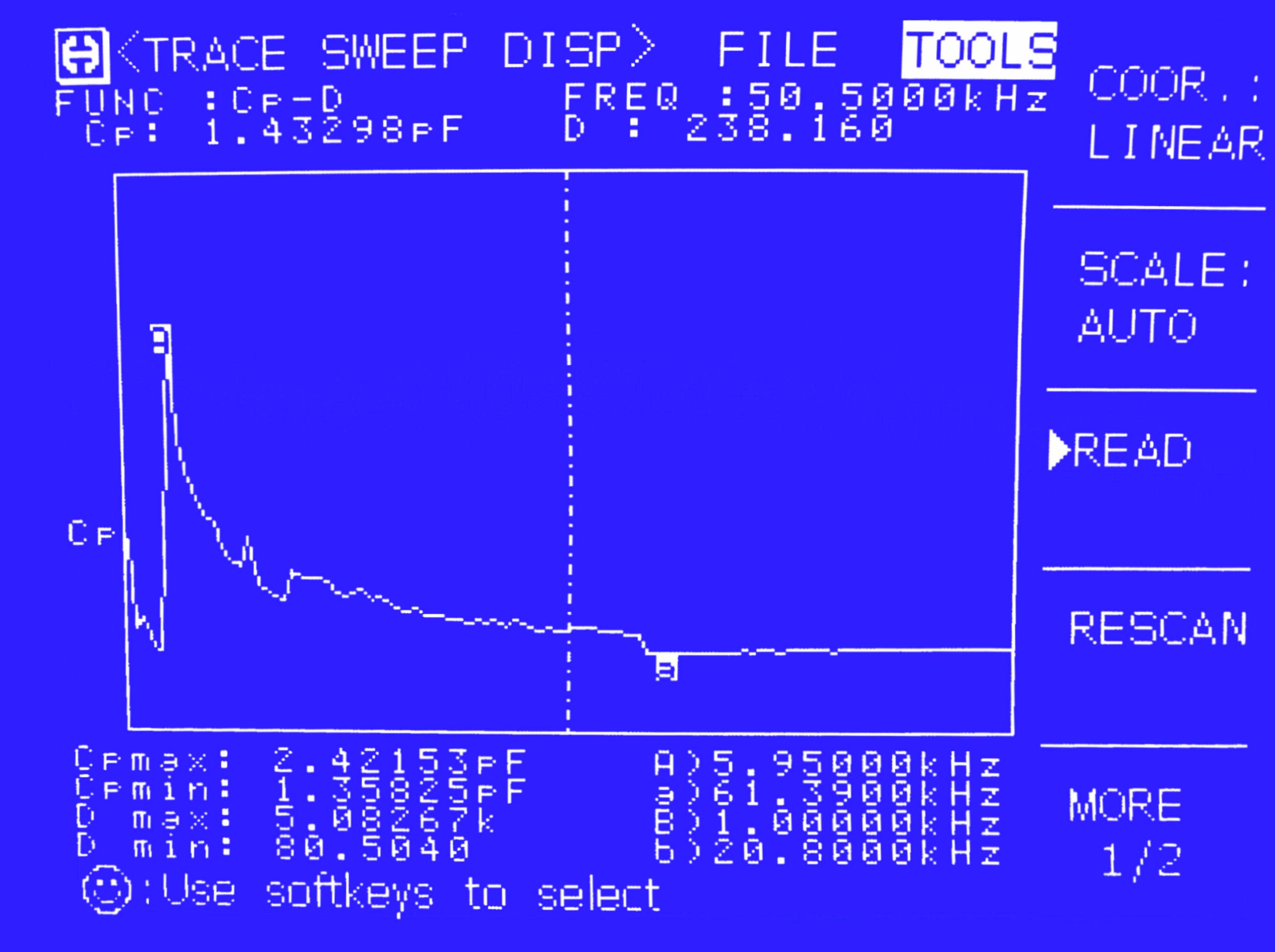 Trace Sweep Disp Trace Sweep Disp