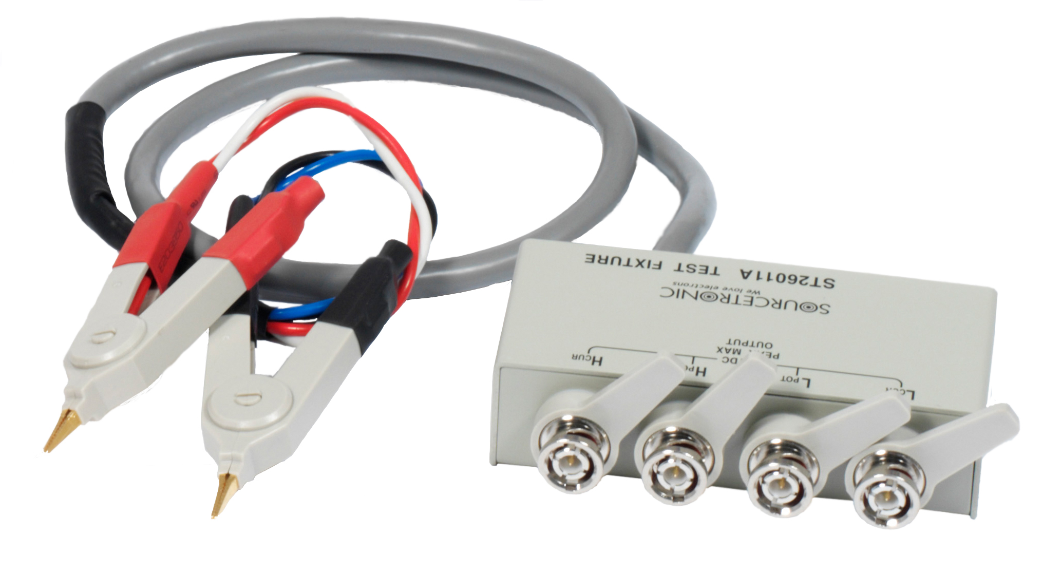 ST26011A 4-polige Kelvin-Messzangenkabel ST26011A 4-polige Kelvin-Messzangenkabel