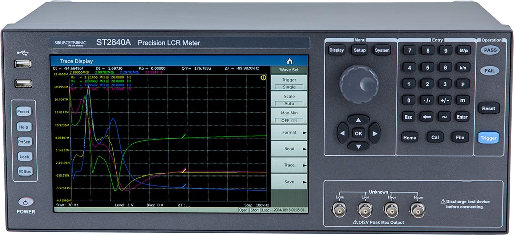 ST2840A_Vorne1 LCR Meter Frontansicht