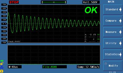 Surge Tester ST2883 test 1 Surge Tester ST2883 test 1