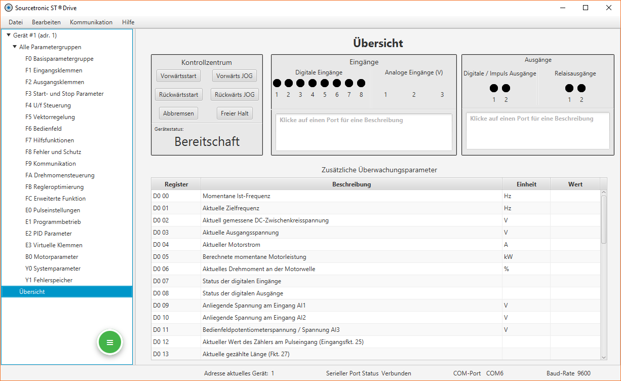 Übersicht Software