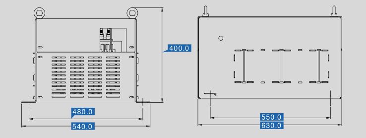 Sine filter SFB 400/440 dimensions