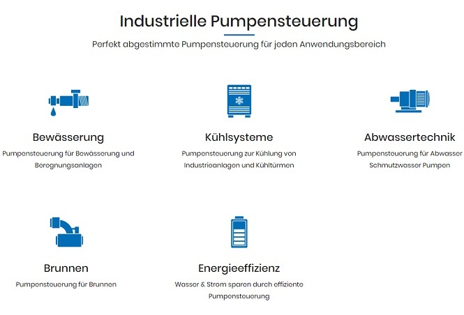 Pumpensteuerung Anwendungen